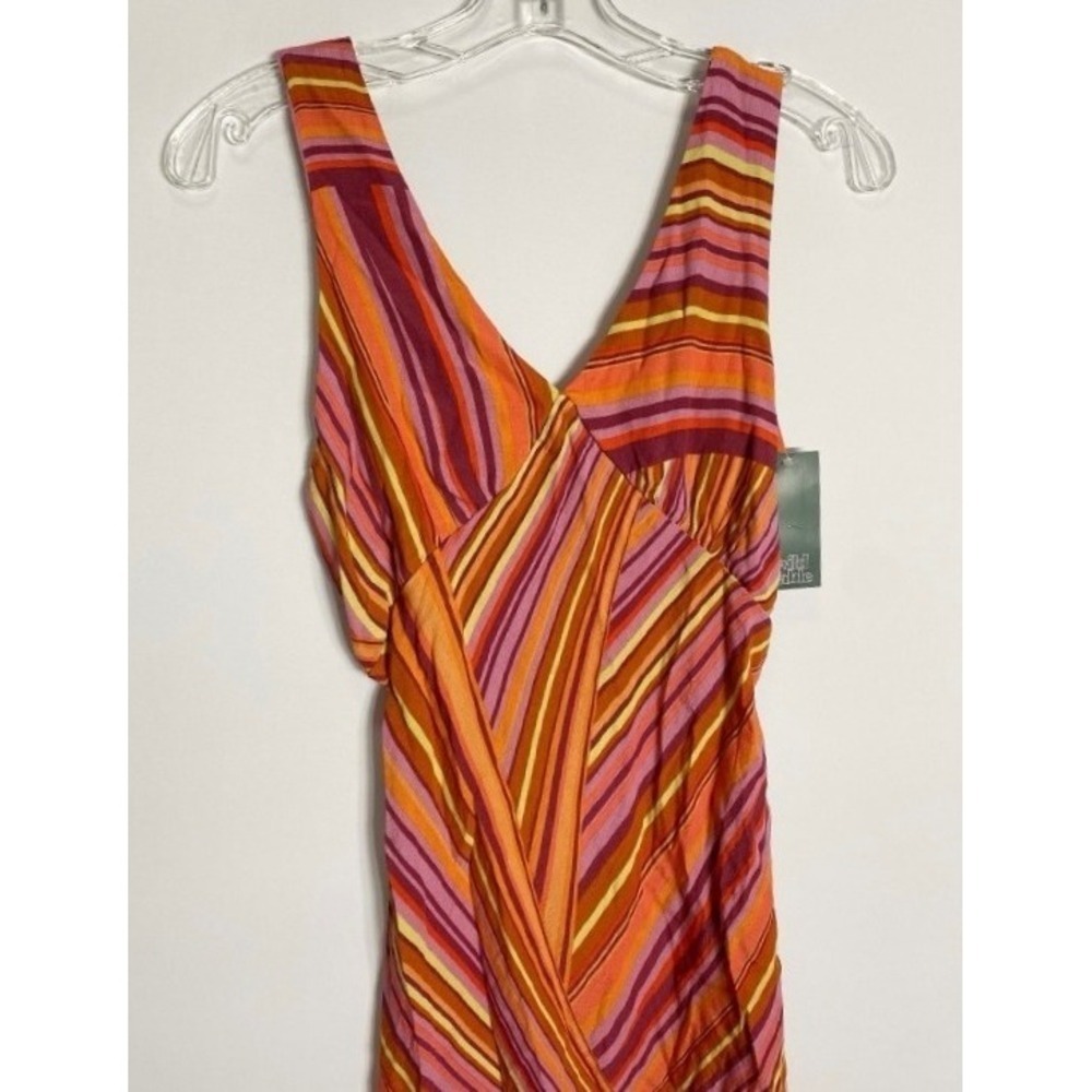 Groovy Costume Women's Slip Dress 70s Psychedelic Sleeveless Dress L NWT - Picture 9 of 12